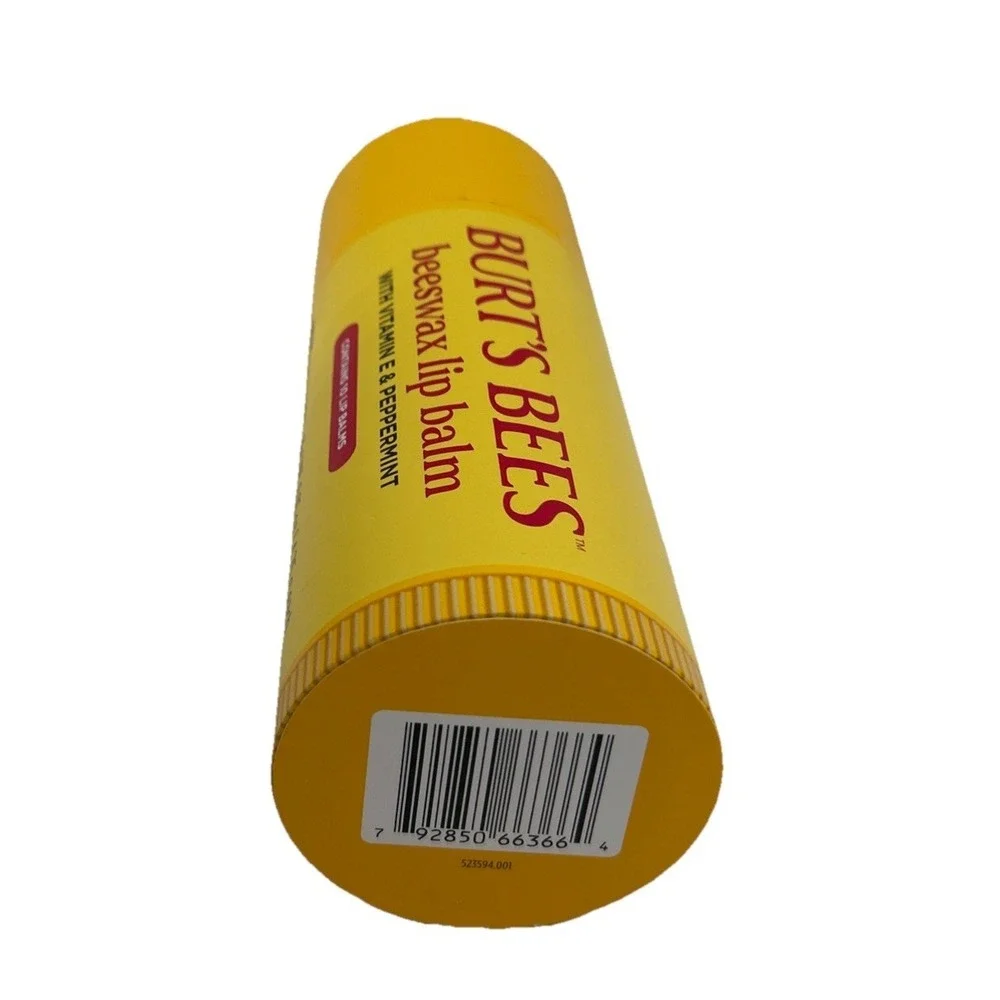 Burt's Bees Beeswax Lip Balm 10 Count With Vitamin E And‎ Peppermint NEW Sealed